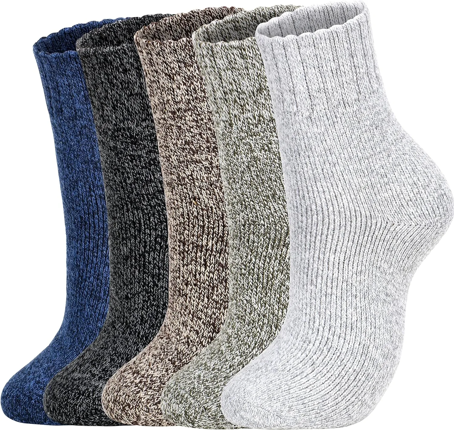 10 Pairs Wool Socks For Women Men, Warm Super Soft Thick Knit Cozy