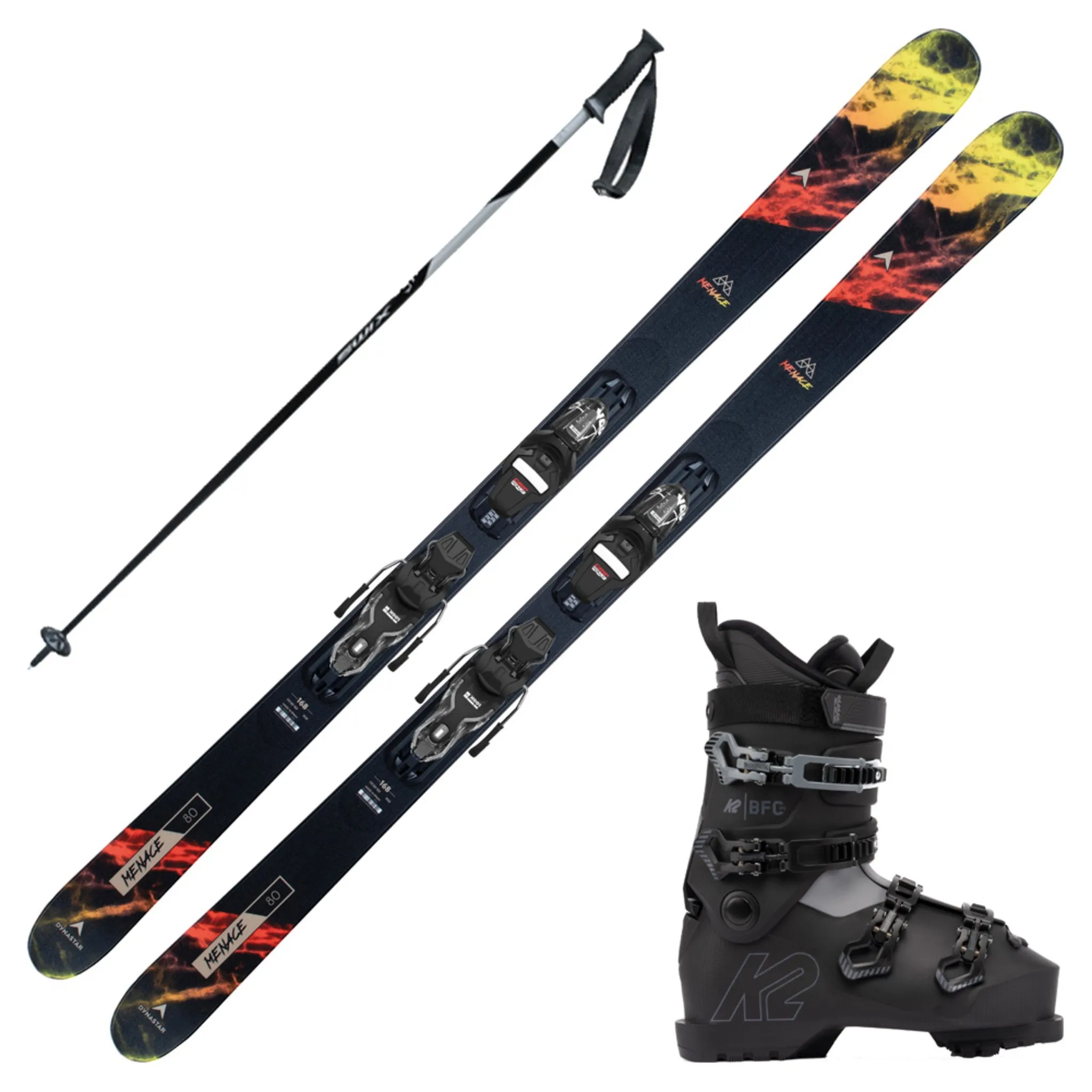 2023 Dynastar Menace 80 Skis w/ K2 BFC 80 Boots and Poles