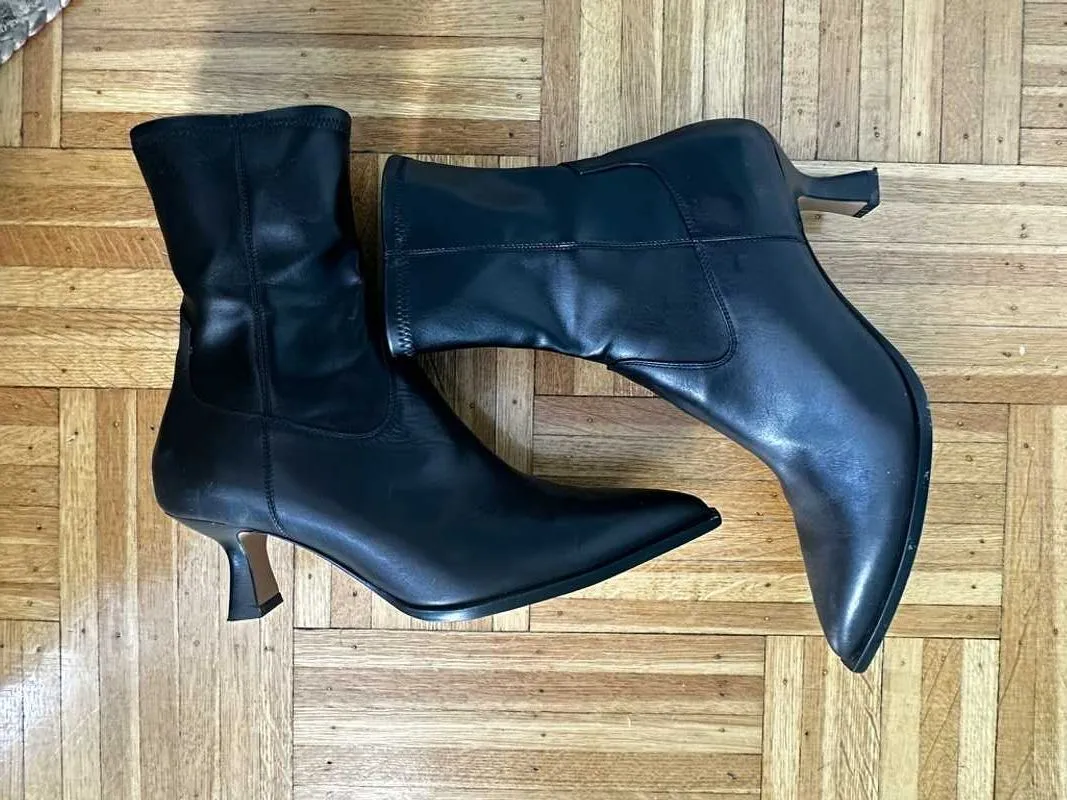 ARYA BOOTS BLACK LEATHER - re:vita