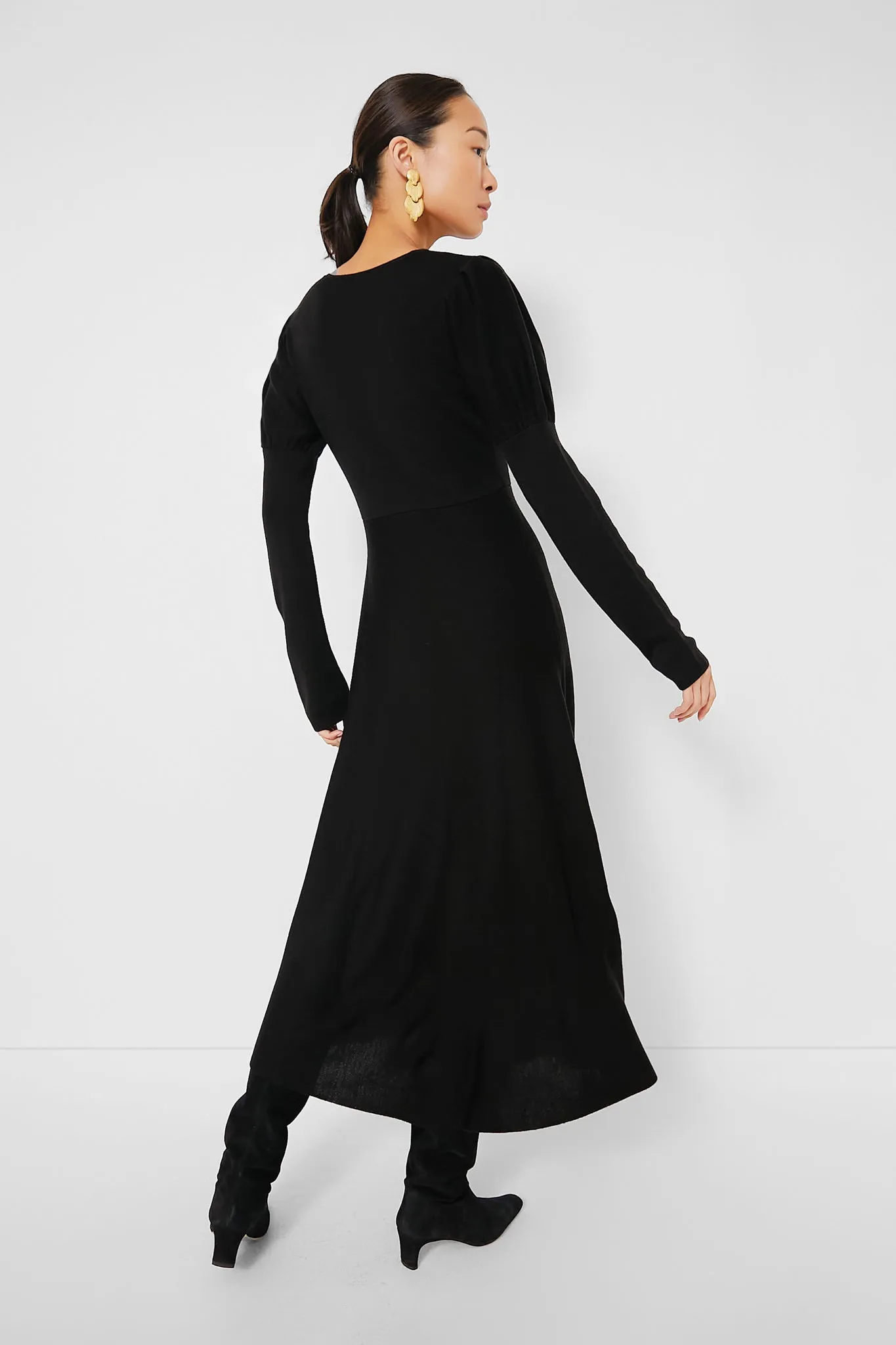 Black Brielle Sweater Dress