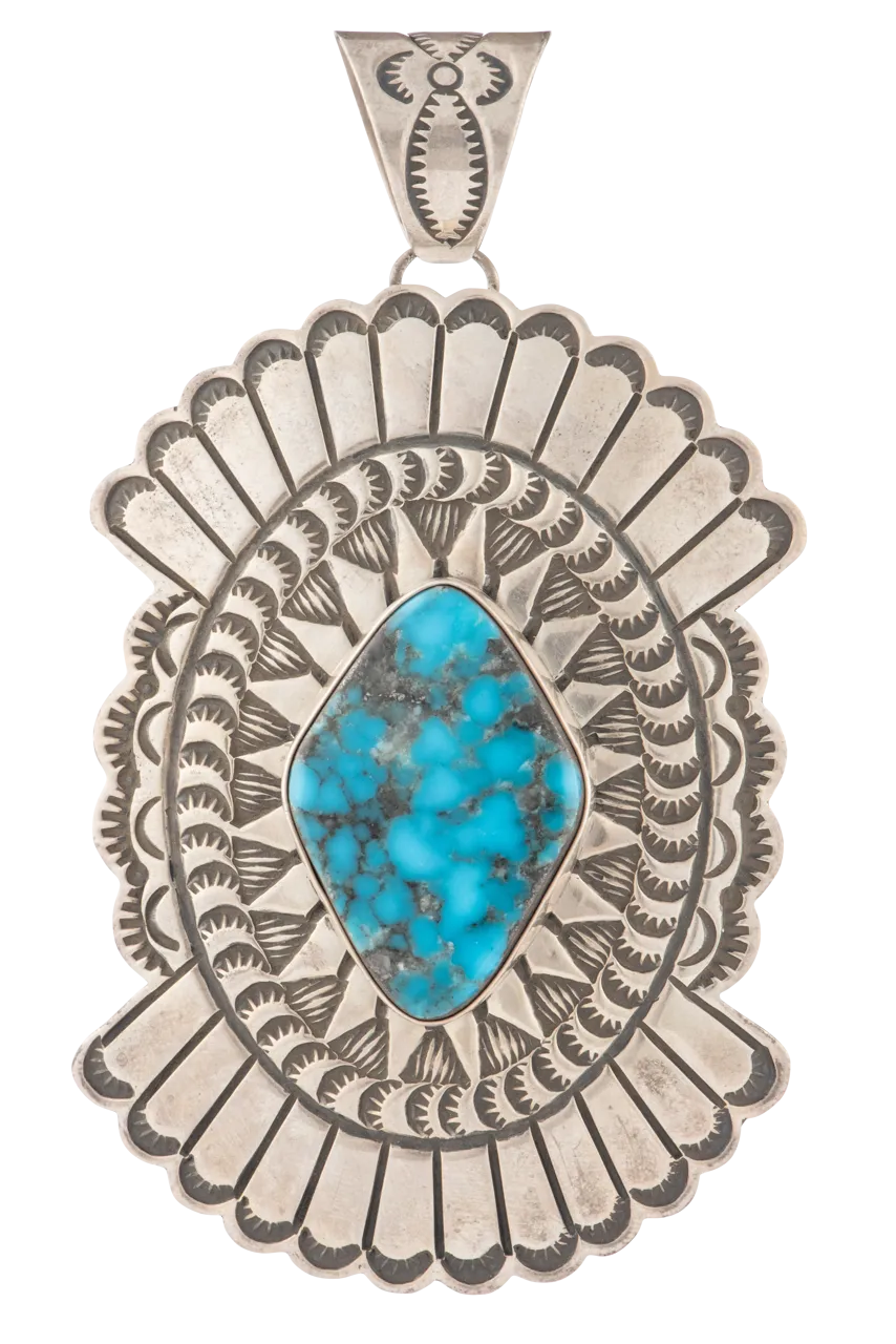 Blue Gem Turquoise Pendant