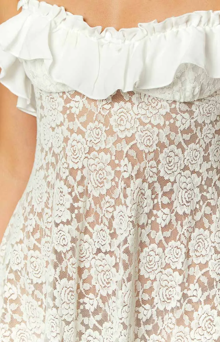 Bodhi White Lace Mini Dress