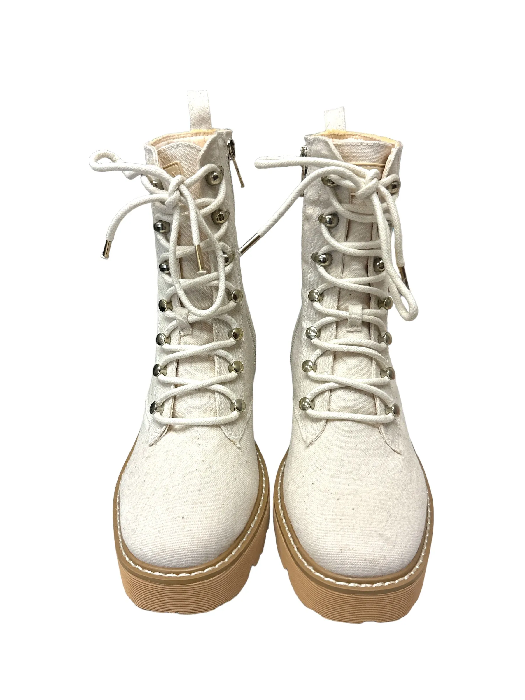 Boots Combat By Yellow Box In Cream, Size: 7