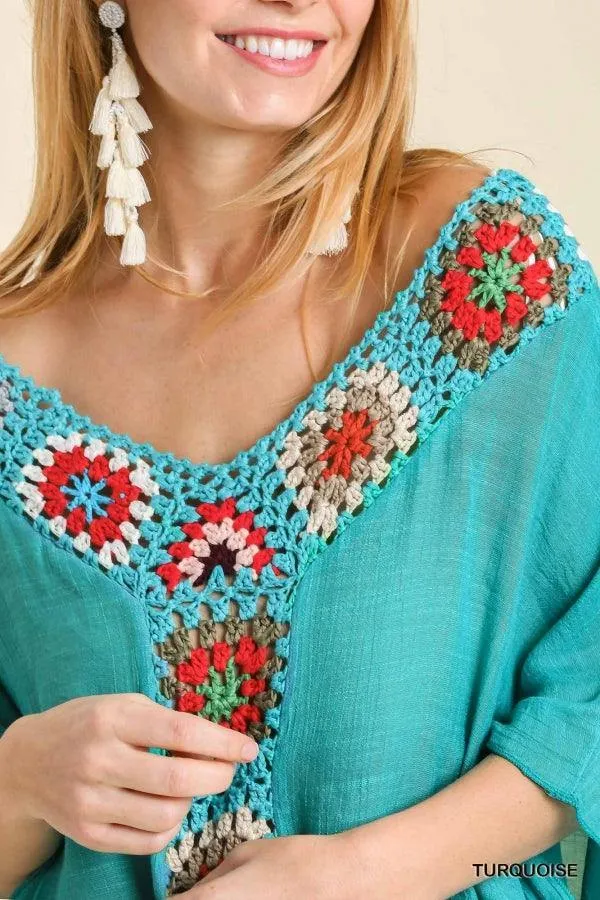 Crochet Caftan Coverup/Top