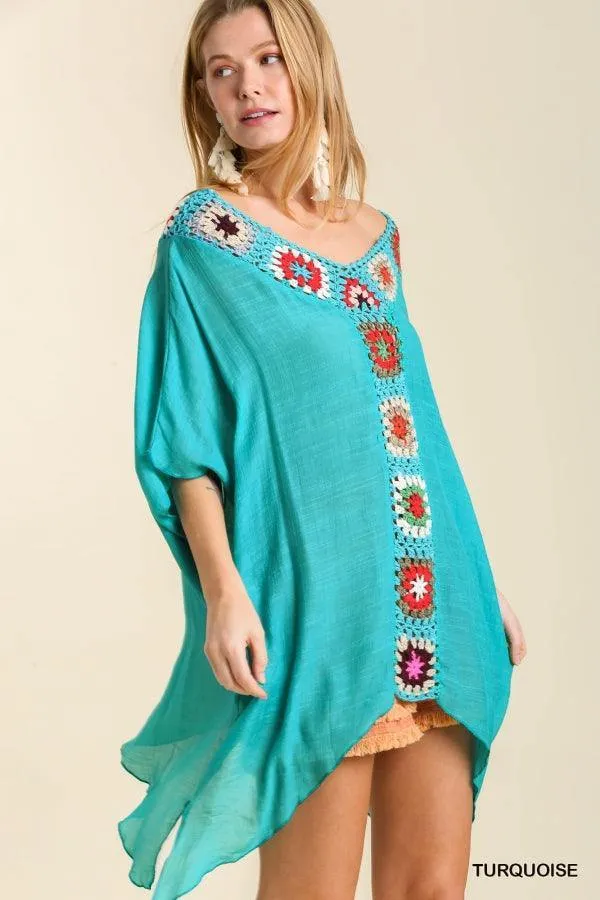 Crochet Caftan Coverup/Top