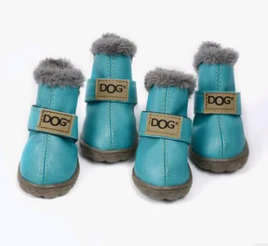 Dog Thick Snow Boots Keep Warm Teddy Autumn And Winter VIP Shoes