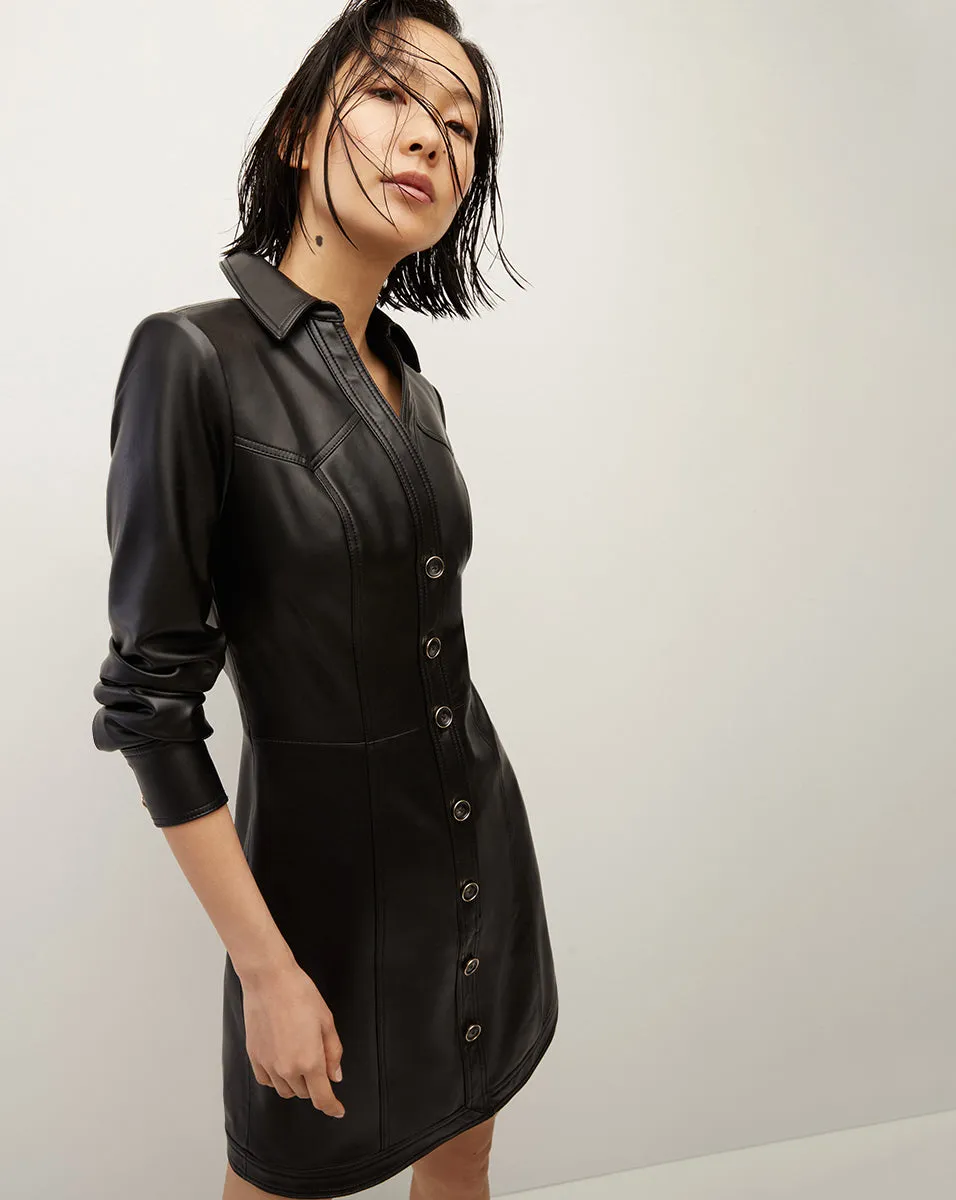 Garrett Vegan Leather Dress