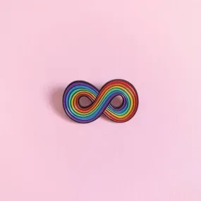 Infinity Rainbow — enamel pin