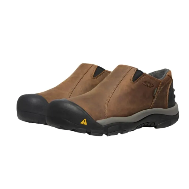 Keen Brixen Low WP Slate Black/Madder Brown Men's Low Ankle Boots