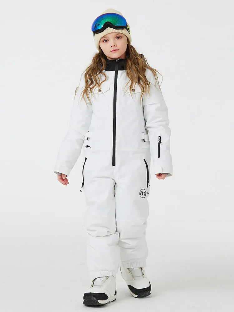 Kid's Unisex Mountain Explorer Waterproof One Piece Snow Suits