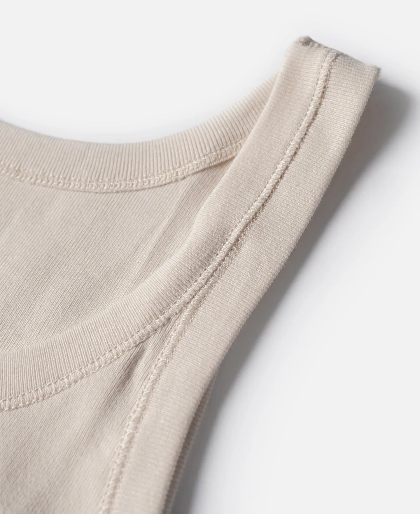 Military Cotton Tank Top - Apricot