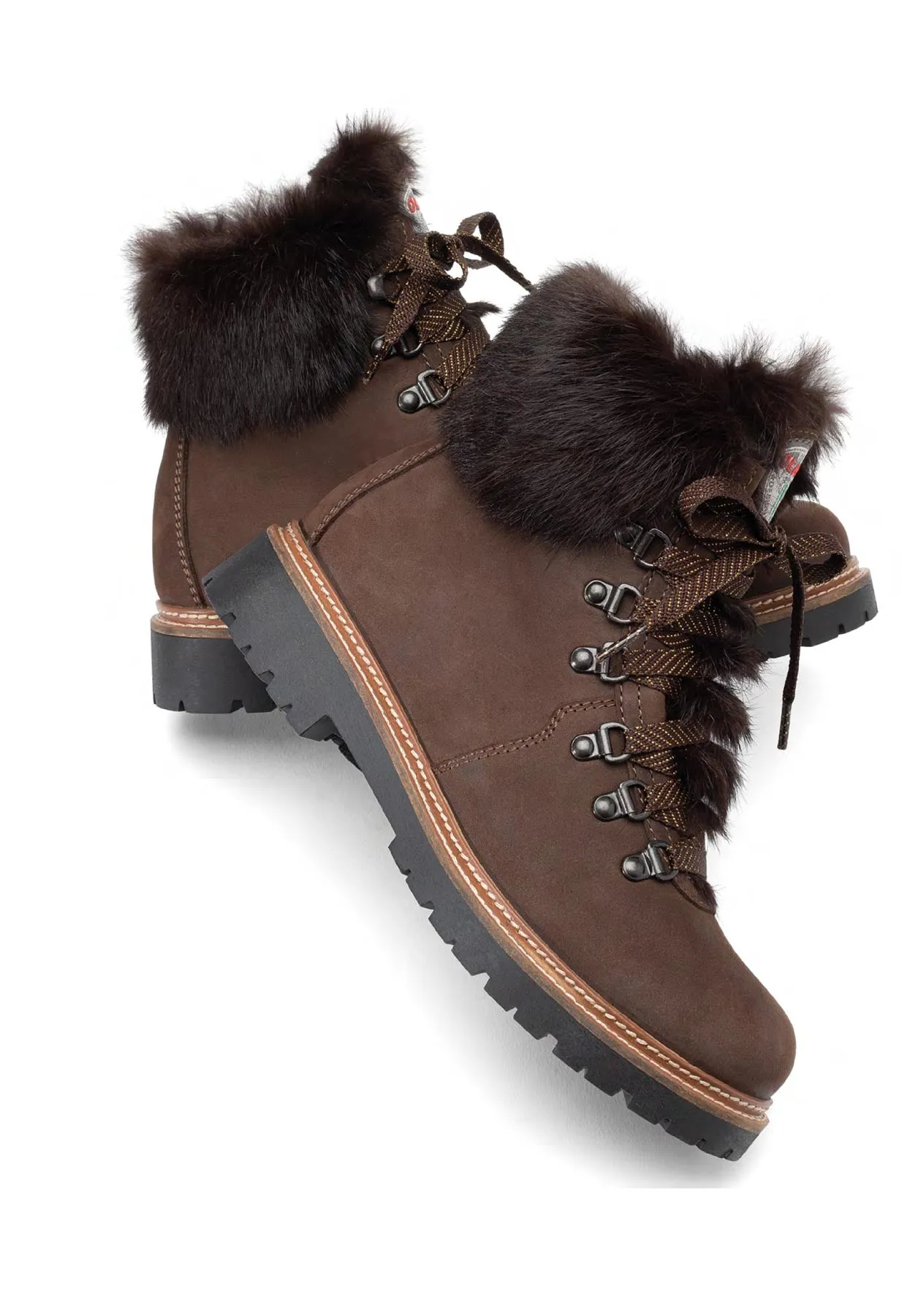 OLANG Cora Nubuck Boots in Brown