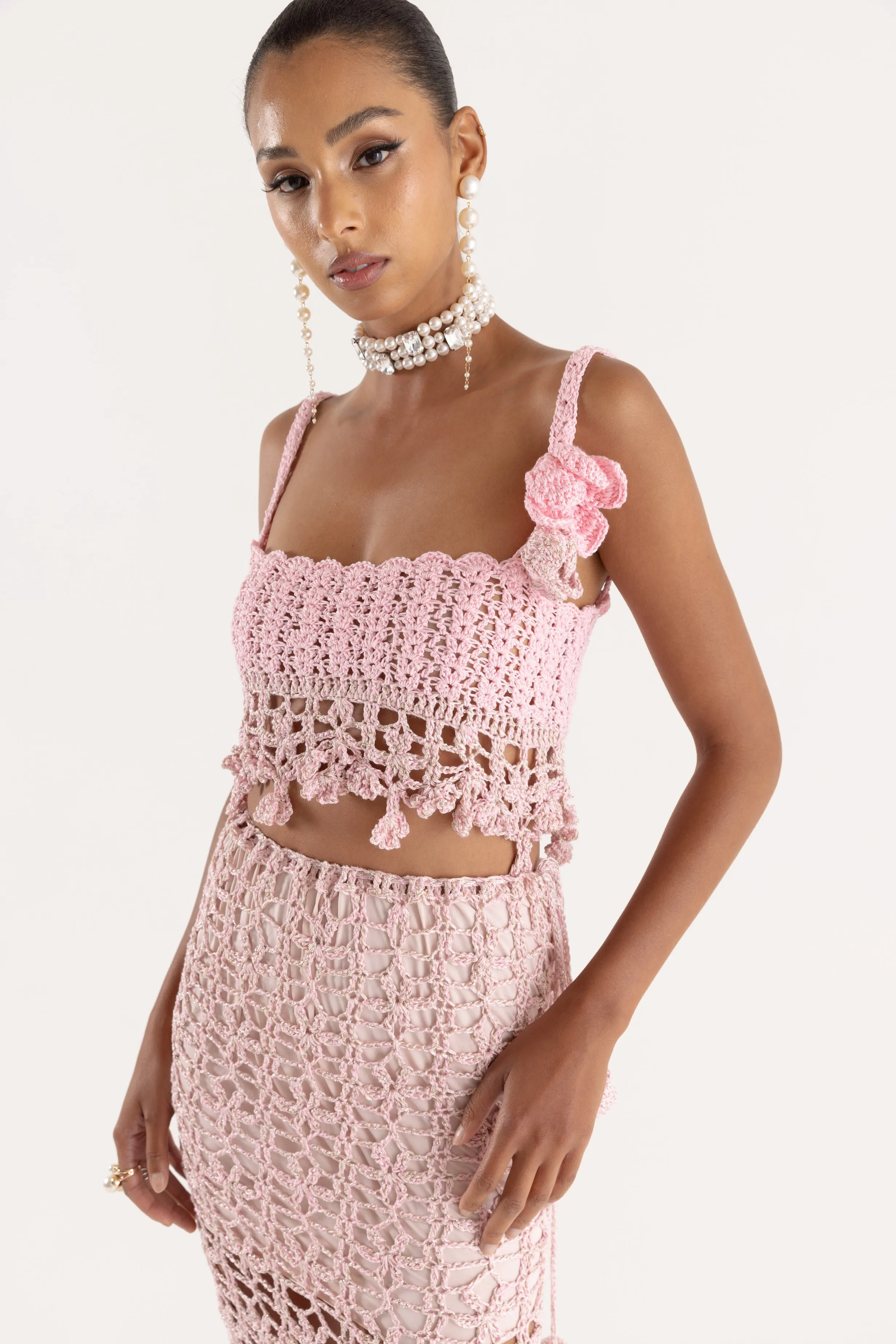 Pink Vanilla Handmade Crochet Top