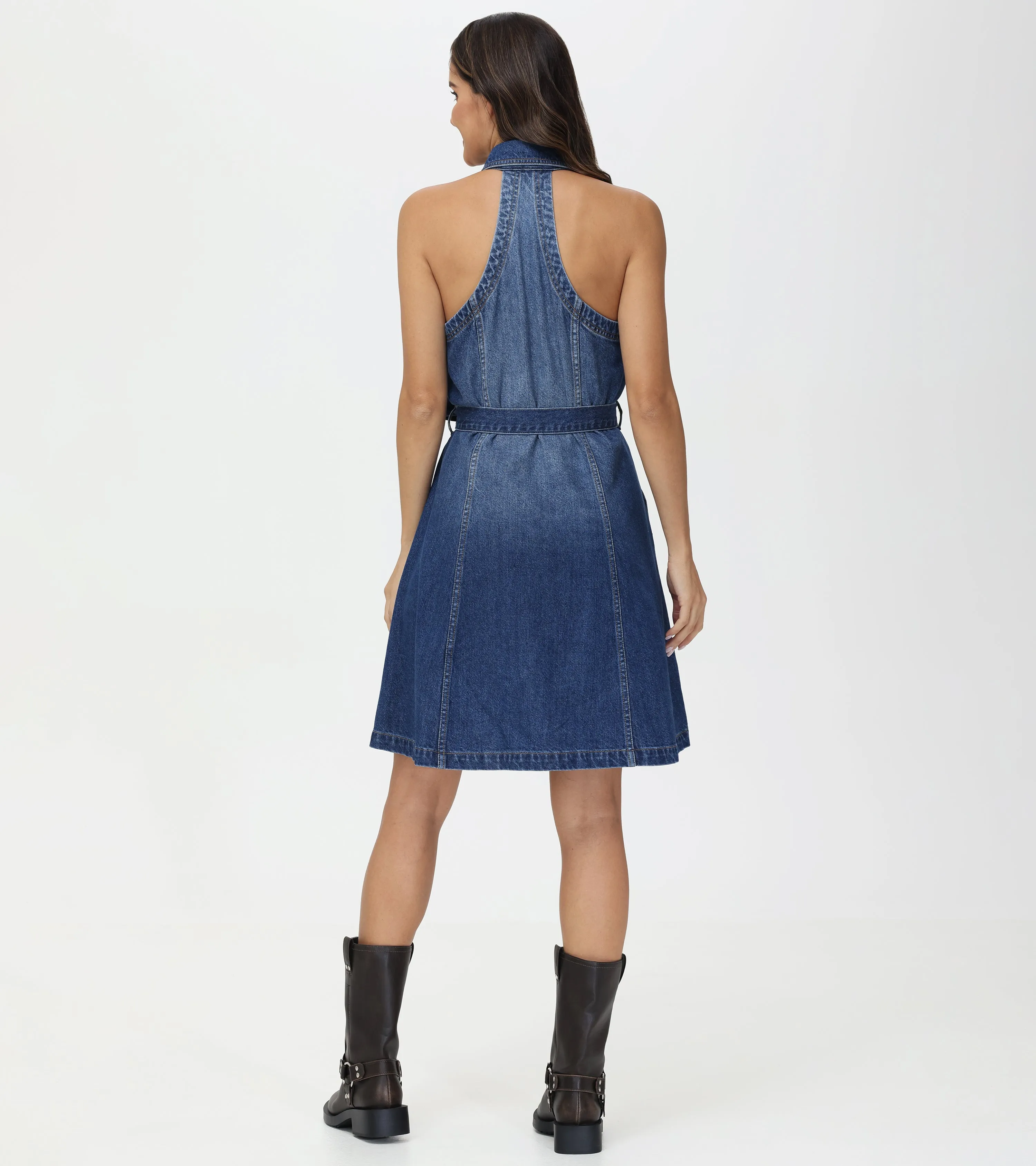 Racerback Denim Dress