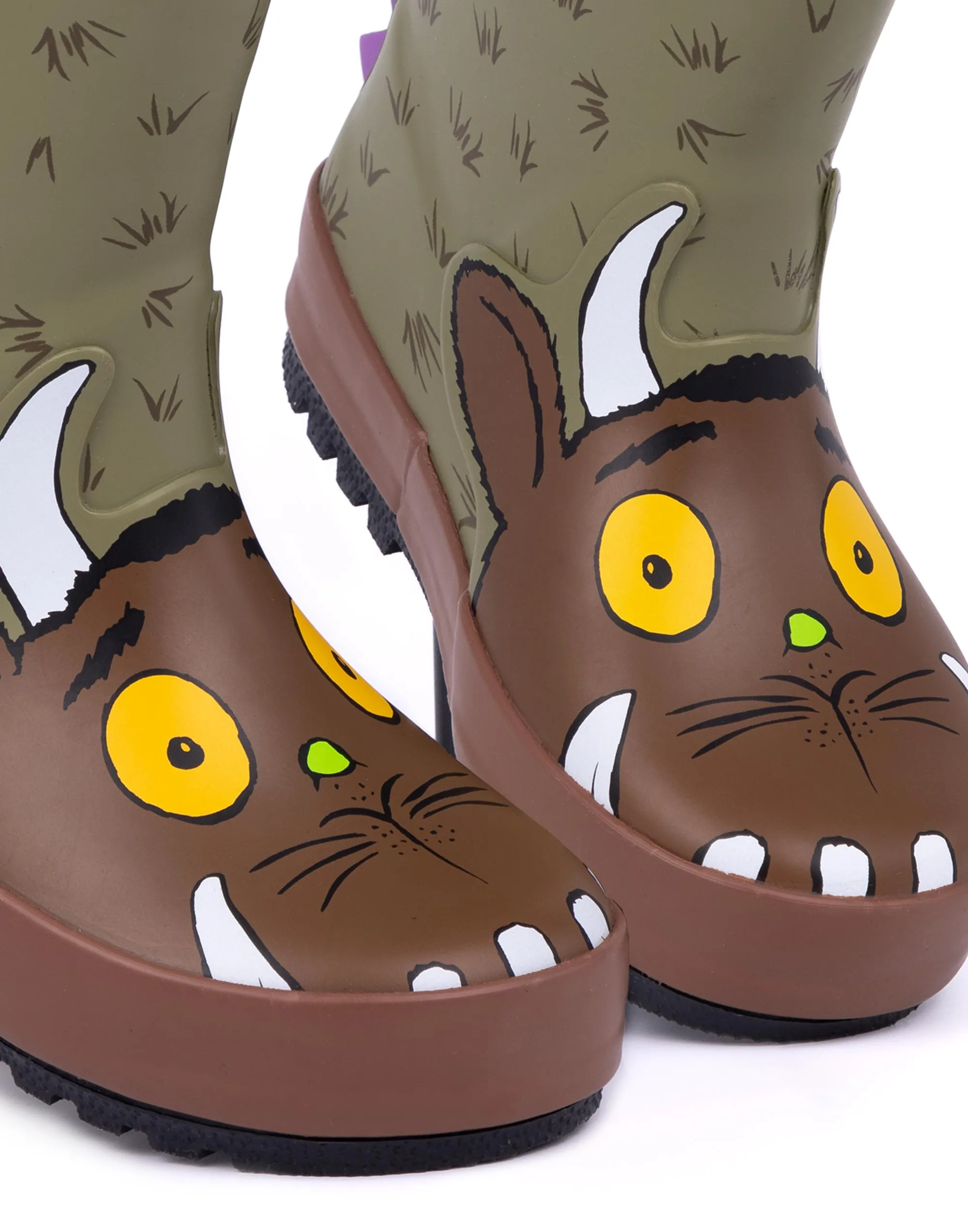 The Gruffalo Kids Character Wellies 3D Spikes Rain Wellington Boots