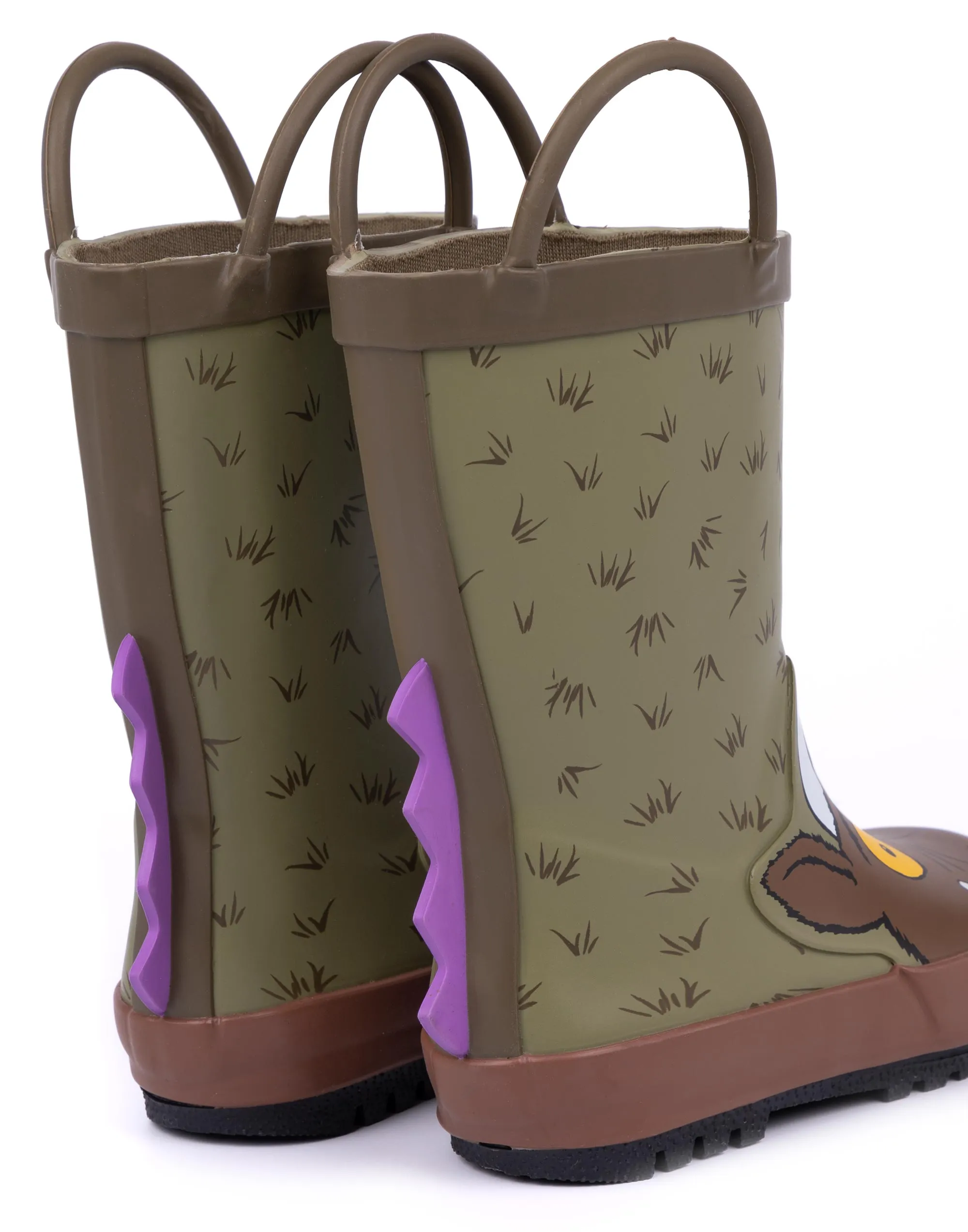 The Gruffalo Kids Character Wellies 3D Spikes Rain Wellington Boots