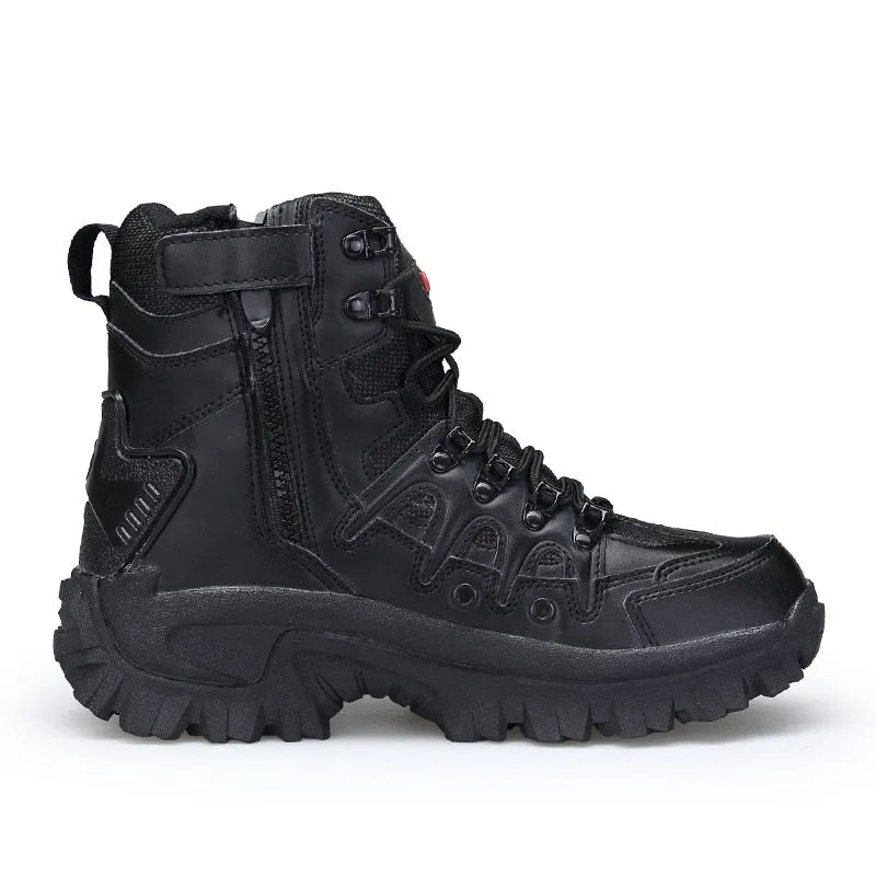 Winter/Autumn Men High Quality Brand Military Leather Boots Special Force Tactical Desert Combat Boats Outdoor Shoes Snow Boots